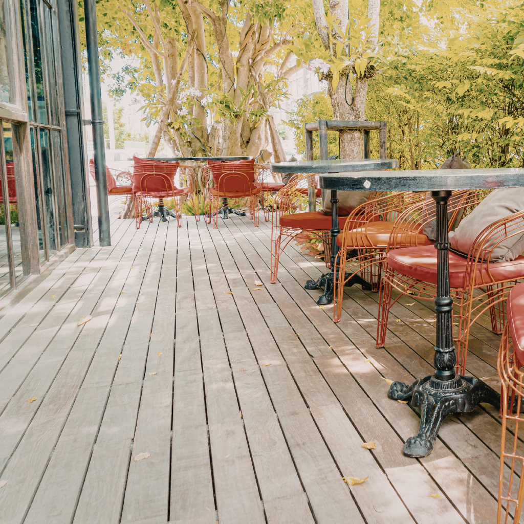 New Decked Patios in Bodelwyddan