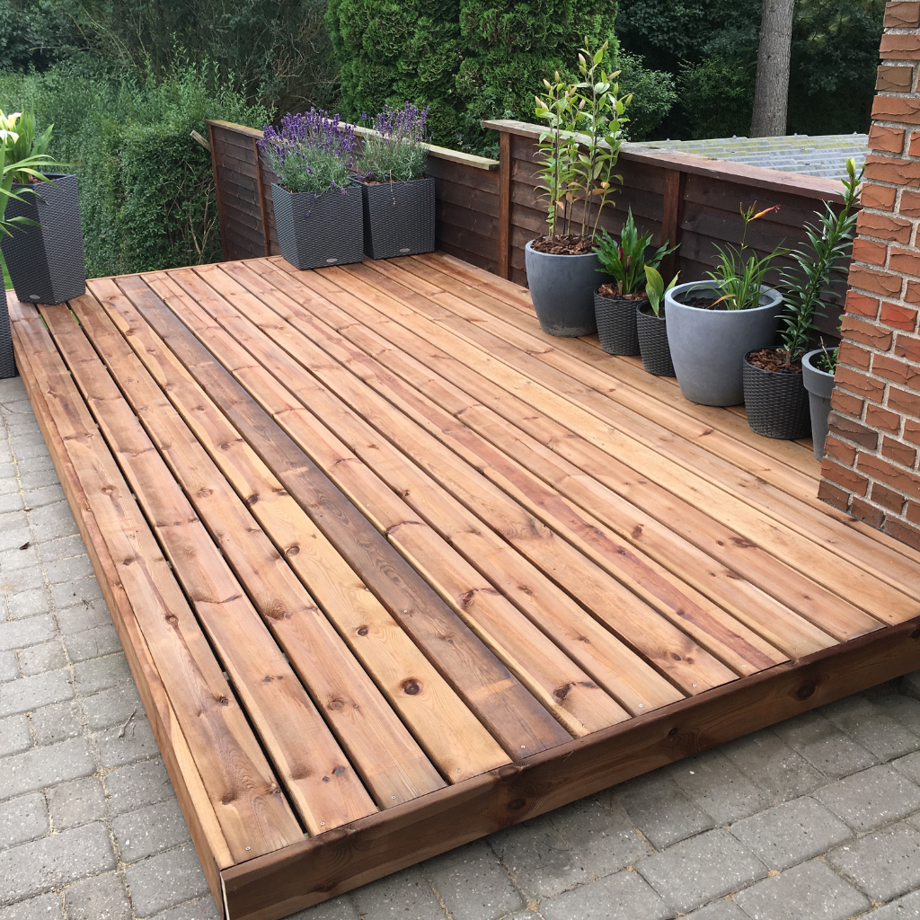 Patio Decking in Bodelwyddan