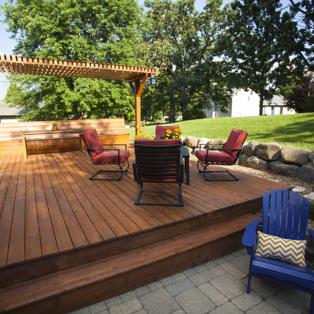 Wooden Patio in Bodelwyddan